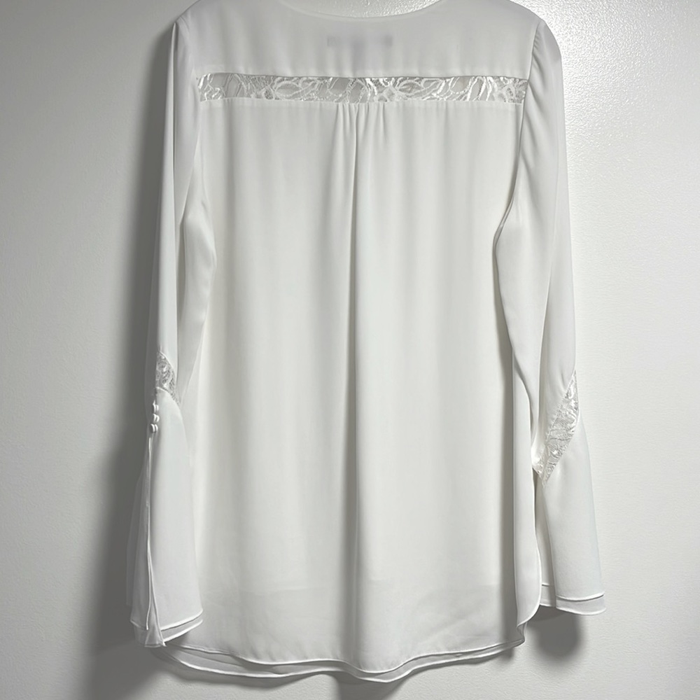 White House Black Market Bell Sleeve Blouse - Picture 2 of 5